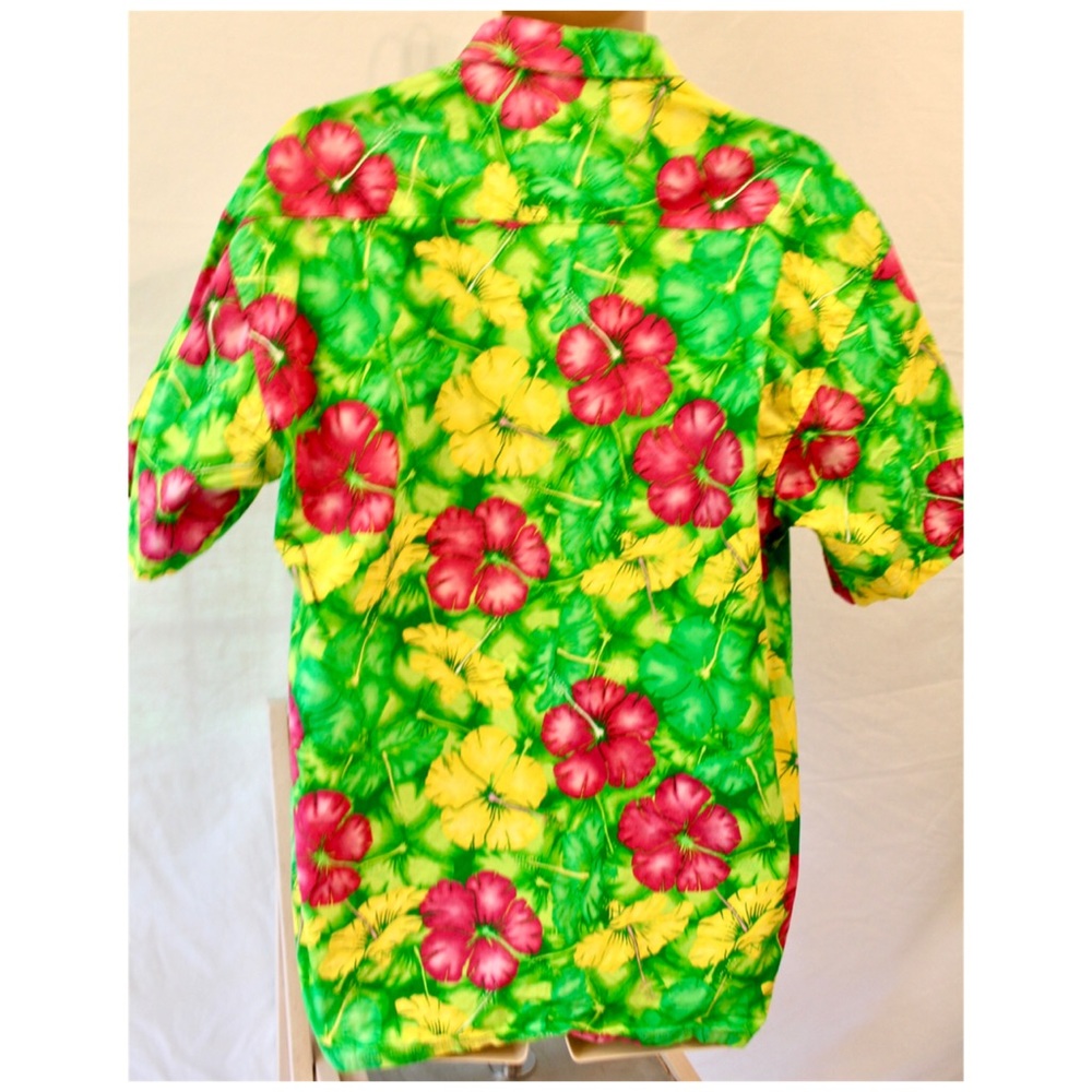 Vintage Bright Hawaiian Shirt John’s Stafford XL - Picture 2 of 9